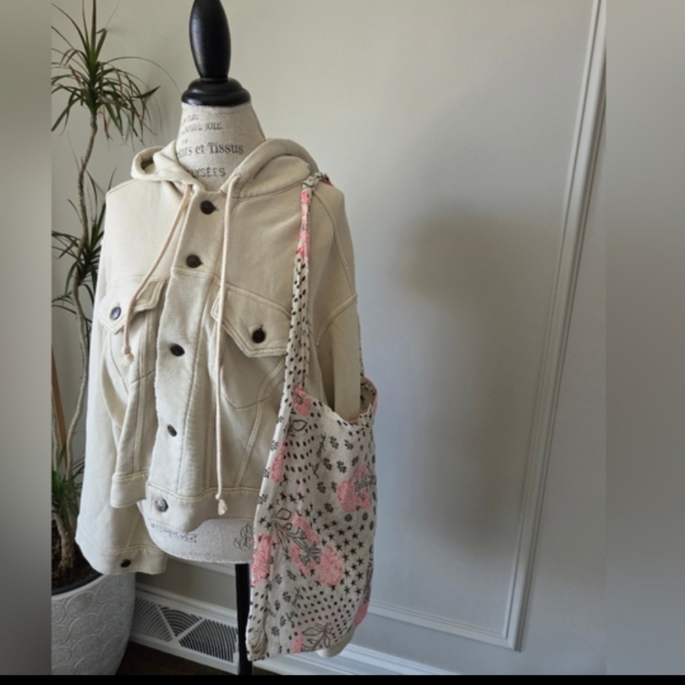 Free People Dreamers Cropped Knit Jacket with Two Breast Pockets Sz.M - Picture 15 of 15